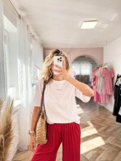 T-SHIRT MINIMAL - BIAŁY