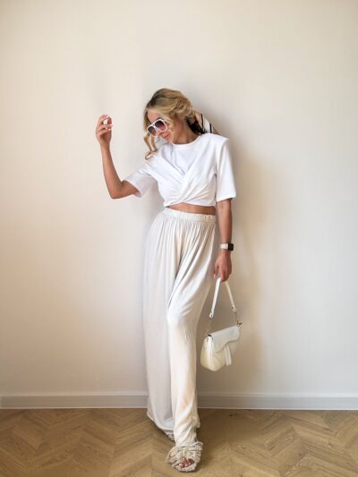 SPODNIE MOMO - BEŻOWE