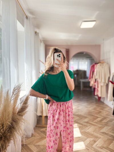 T-SHIRT LASER - ZIELONY